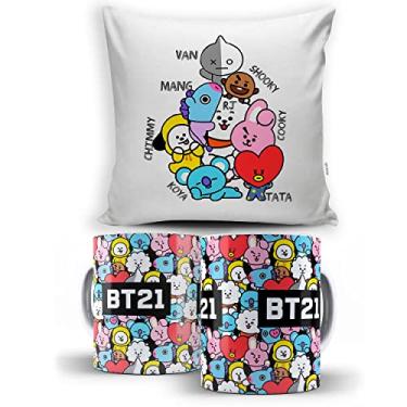 Imagem de KIT Caneca BTS BT21 Almofada BT21 Com Enchimento