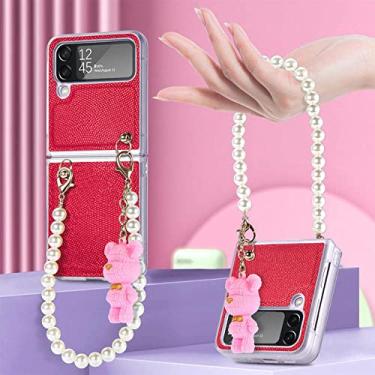 Imagem de Capa de telefone móvel sem impressão digital para Samsung Galaxy Z Flip 4 5G Flip4 Capa à prova de choque à prova de choque para Samsung Z Flip4, vermelho, para Samsung Z Flip 4