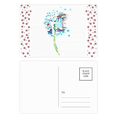 Imagem de Vaso de mesa de dente-de-leão com pintura em aquarela, Natal, Natal, celebração, cartão postal cartão de bênção