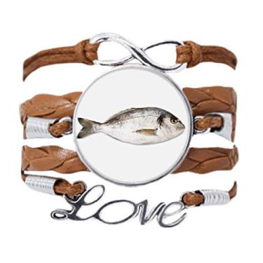 Imagem de DIYthinker Pulseira vermelha com pingente de corda de amor e corrente de peixe oceano