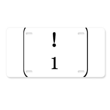 Imagem de DIYthinker Símbolo de teclado 1 placa de licença decoração de aço inoxidável automóvel