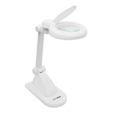 Imagem de Solver LUPA DE BANCADA ILUMINAÇÃO LED 3X+12X BIVOLT HL200, BRANCO