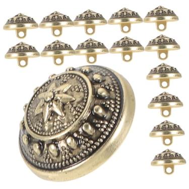 Imagem de LALAFINA 15 Unidades botão botões de roupas botões para casaco botões resistentes botões de costura retrô decoração vintage decoração de cogumelo botões para substituição Liga