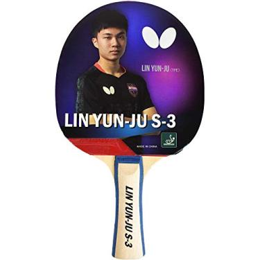 Imagem de Butterfly Raquete de tênis de mesa Lin Yun-Ju 3 Shakehand - Controle máximo para jogadores iniciantes - Série Lin Yun-Ju - Recomendado para jogadores de nível iniciante