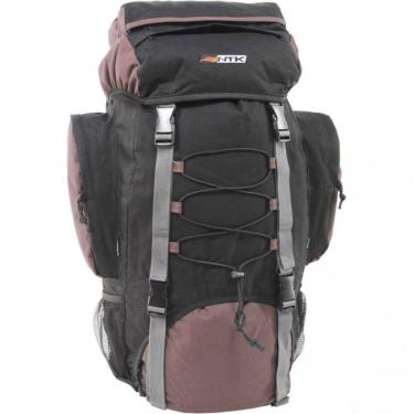 Imagem de Mochila Cargueira Intruder 60 Litros Preta E Marrom Nautika