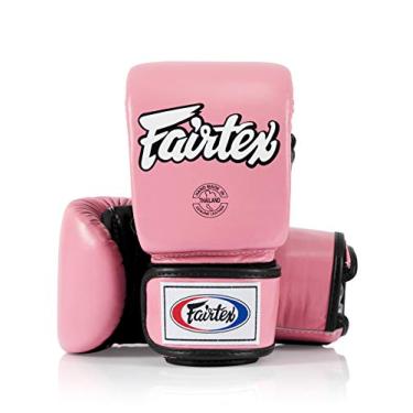 Imagem de Luvas de Muay Thai da Fairtex TGO3 TGT7 Treinamento e Bolsa de Sparring Luvas de Boxe para Kick Boxing MMA K1, Rosa/Preto - L