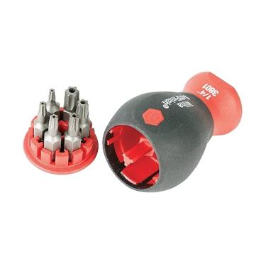 Imagem de Wiha Chave de fenda 38047 com pontas de inserção seis em um, Torx de segurança