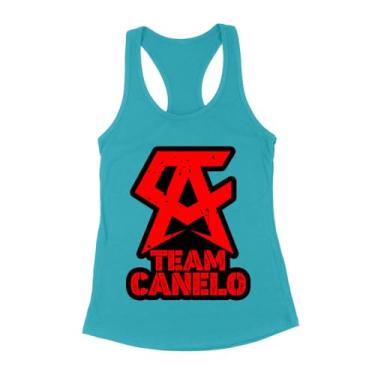 Imagem de Camiseta Team Canelo Alvarez Boxing Champion Supporter - Mostre seu orgulho de lutador, Turquesa, M