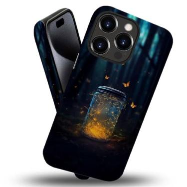 Imagem de ZHEGAILIAN Capa para iPhone 11 Pro, capa de garrafa Firefly para iPhone 11 Pro, capa 2 em 1, silicone misto rígido, capa durável à prova de choque com padrão de proteção para iPhone 11 Pro