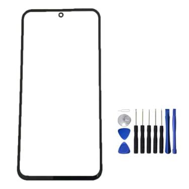 Imagem de VIESUP Vidro externo de tela LCD para Samsung Galaxy S23 Fe painel de vidro frontal para reparo de lente peças de reposição (não LCD)