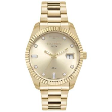 Imagem de Relógio Technos Masculino Ref: 2415du/1d Clássico Riviera Dourado