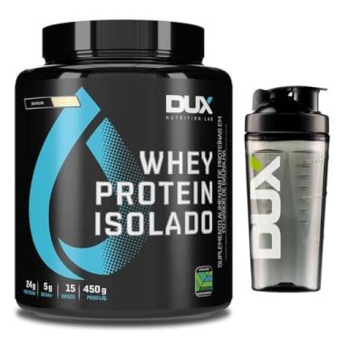 Imagem de Combo Whey Protein Isolado Dux Nutrition 450g + Coqueteleira - Sabor Baunilha