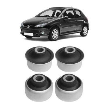 Imagem de Kit 4 Buchas Da Bandeja Dianteira Peugeot 206/207 (Todos) - TRJ