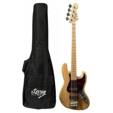 Imagem de Contrabaixo J.Bass Seven Sjb-47 Nt Natural 4C Com Bag - Seven Guitars