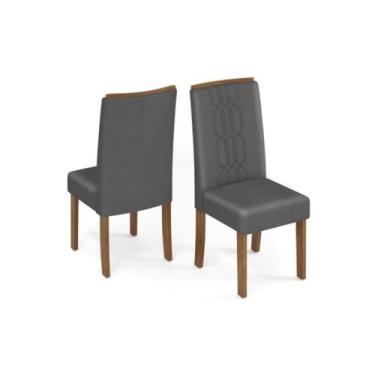 Imagem de Cadeira Sala de Jantar Zoe Ocre/Veludo Lunar - DJ Móveis