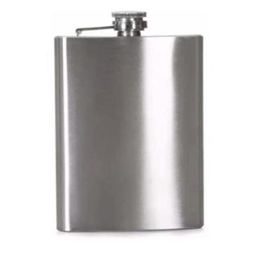 Imagem de Cantil De Bolso Em Aço Inox 200Ml - Geral