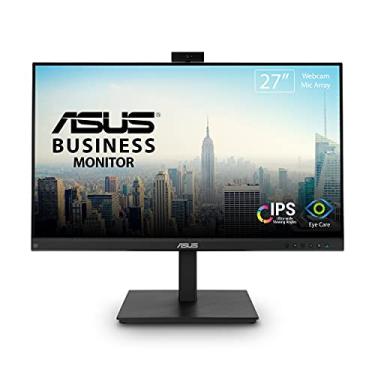 Imagem de ASUS Monitor de videoconferência 1080P de 27 polegadas (BE279QSK) - Full HD, IPS, webcam ajustável de 2 MP, matriz de microfone, alto-falantes, cuidados com os olhos, montagem na parede, sem moldura,