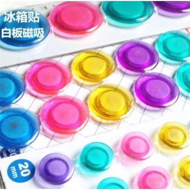 Imagem de 10 Botões Magnéticos Ímã Painel Geladeira Mural Foto Recados - PL