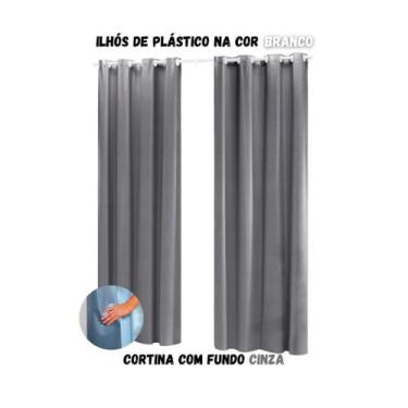Imagem de Cortina Blackout Sala ou Quarto PVC (plástico) Rústica 100% Blecaute 2