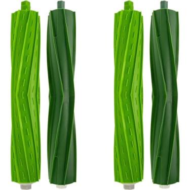 Imagem de BlueStars Escovas de borracha ultraduráveis para iRobot Roomba E & I & J Series, i1 i1+ i7 i7+ i3 i3+ i4 i4+ i8 i6+ i8+ j7 j7Plus E5 E6 E7 pacote com 2-4 peças - Escova de borracha multisuperfície