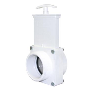 Imagem de Valterra Válvula de porta de PVC 4308, branca, 7,6 cm FPT x MPT