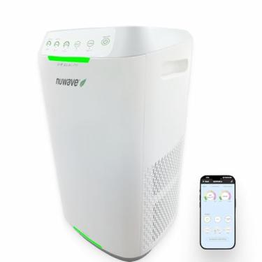 Imagem de Nuwave Purificador de ar Oxypure Zero com filtros laváveis e reutilizáveis para salas grandes | Limpadores de ar inteligentes 99,9% de remoção de partículas de 0,1 mícron | Sensor de odor duplo, modo