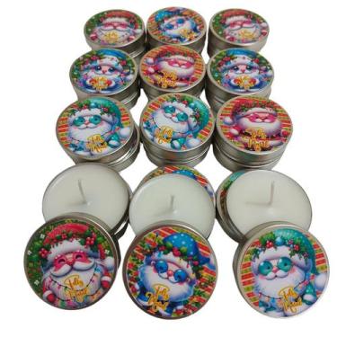 Imagem de Kit 10 Velas Natalinas Aromáticas Mimosê - Presenteie com Amor!