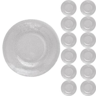 Imagem de Jogo Prato Fundo Redondo Duralex 22cm Acqua Refeição 12Un - NADIR FIGU