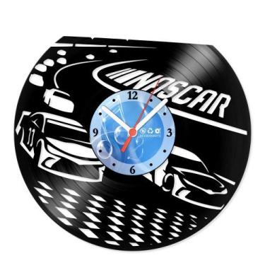 Imagem de Relógio De Parede Disco Vinil Esportes - Nascar - VES-052 - Modernarte
