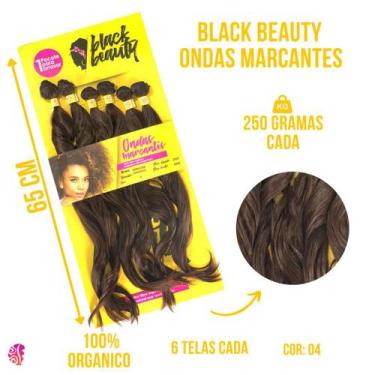 Imagem de Cabelo Organico Premium Liso Ondulado - Black beauty - Com balanço Nat