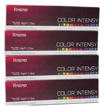 Imagem de Kit com 4 Coloração Color Intensy Proteína da Seda 0.6 Vermelho Intens