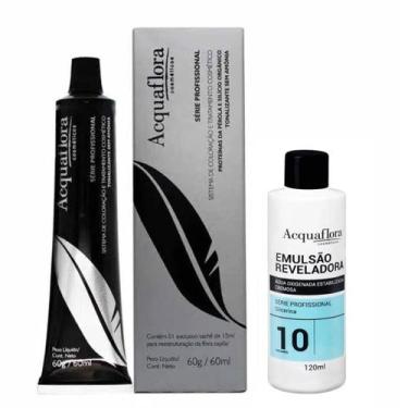 Imagem de Tonalizante sem Amônia 5.0 Castanho Claro 60g + Ox 10v. - Acquaflora