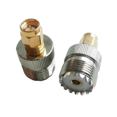 Imagem de 1 peça sma macho fêmea para uhf pl259 macho fêmea so239 conector adaptador de plugue(1Pcs SMA UHF-JK)