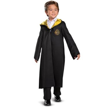 Imagem de Harry Potter Hogwarts Robe Classic Children's Costume Accessory, Black and Gold, Kids Size Medium (7-8)