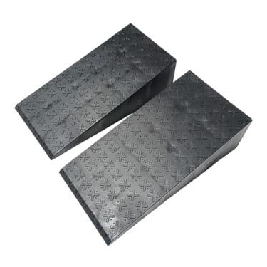 Imagem de kowaku 2Pcs Squat Wedge Calf Stretchers Professional Muscle Building Squat Ramps Slant Boards para Fitness Homens Mulheres Pilates Treino, Pe Ensacado