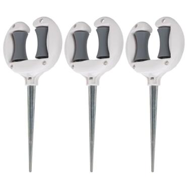 Imagem de Mangueira de Jardim Com Rolo Superior para Unhas, Tubo Macio, Cabeça Pontiaguda, Suporte para Espigão de Mangueira, Rolando e Movendo Sua Mangueira, Tornando-a para Enrolar Em