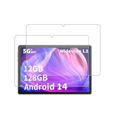 Imagem de WUNIAK Protetor de tela para tablet YLEEBG TAB10 Android 14 Octa-Core 10 polegadas 2024, película de vidro temperado, antiarranhões, alta sensibilidade ao toque, pacote com 2
