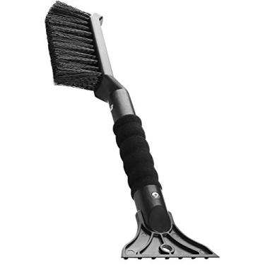 Imagem de OxGord Raspador de gelo e escova de neve 2 em 1 – sem arranhões com cerdas macias – Melhor para removedor de gelo e ferramenta de remoção de vassoura – Kit de limpeza de janela de para-brisa automático – Acessórios de carro de inverno resistentes com alça de aderência