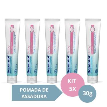 Imagem de Kit com 5 Cremes Pomada de Assadura 30gr Cada - Bepantol