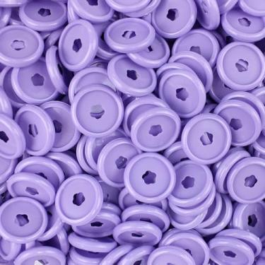 Imagem de Discos Decor. M 23MM Flor Lilas Marshmallow C/12Un. Pop Disc