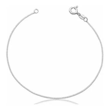 Imagem de Pulseira Veneziana Infantil Prata Pura 925 15Cm - Lojas La+Ny, 15, Pra