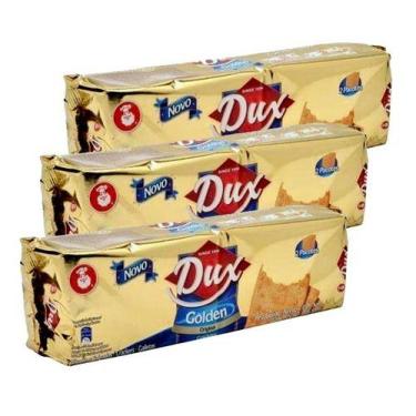 Imagem de Kit 3 biscoitos cracker dux golden - 294g