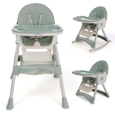 Imagem de Cadeira alta dobrável Cochildor para bebês e crianças pequenas verde