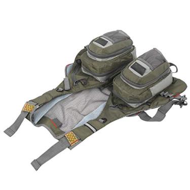 Imagem de Colete de Pesca Ajustável, Bolsos de Malha Com Zíper, para Pesca, Acampamento, Tecido Oxford