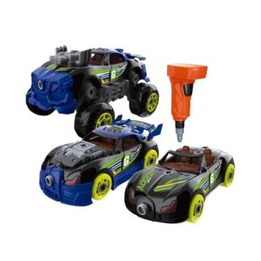 Imagem de Brinquedo Infantil Carrinho Turbo Tools Mustang/Bugatti 3 em 1 com Fer