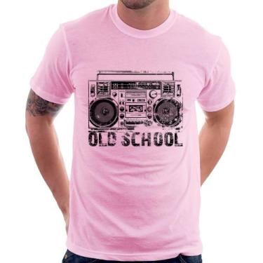 Imagem de Camiseta Old School Boombox - Foca na Moda, Rosa bebê, GG