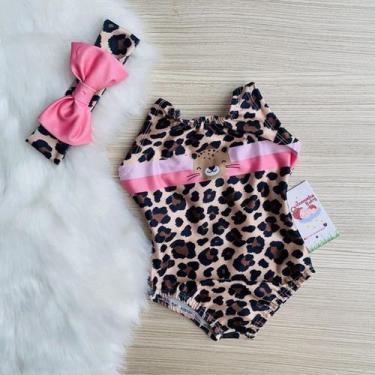Imagem de Body Maio Suplex Infantil Temático Animal Print - Joaninha Baby, 06M A