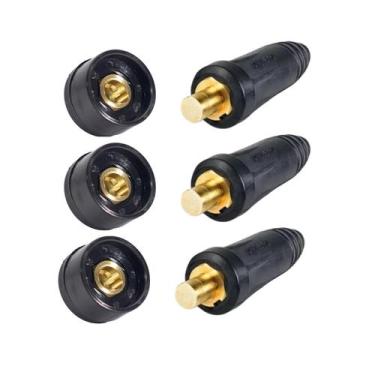 Imagem de 3x conector engate rápido macho cabo + fêmea painel 13mm - OMEGA