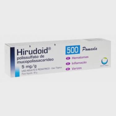 Imagem de Hirudoid 5mg/g, caixa com 1 bisnaga com 40g de pomada de uso dermatologico