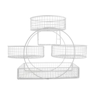 Imagem de Fenteer Organizador de Frutas para Cozinha com Design Funcional, Branco